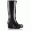 Sorel Joan Rain Wedge Tall Rubber Boot - Women's-Black/Sea Salt-Medium-10