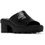 Sorel Joanie Heel Slide Sandals - Womens, Black/Black, 6, 2069771-010-6