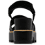 Sorel Joanie IV Ankle Strap Wedge Sandals - Womens, Black/Black, 5, 2069781-010-5