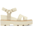 Sorel Joanie IV Ankle Strap Wedge Sandals - Womens, Chalk/Chalk, 12, 2069781-191-12