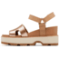Sorel Joanie IV Ankle Strap Wedge Sandals - Womens, Honest Beige/Gum 17, 8.5, 2069781-246-8.5