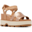 Sorel Joanie IV Ankle Strap Wedge Sandals - Womens, Honest Beige/Gum 17, 8.5, 2069781-246-8.5