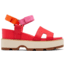 Sorel Joanie IV Ankle Strap Wedge Sandals - Womens, Red Glo/Honey White, 8, 2069781-617-8