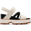 Sorel Joanie IV Slingback Wedge Sandals - Womens, Chalk/Black, 10, 2069801-191-10