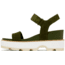 Sorel Joanie IV Y Strap Wedge Sandals - Womens, Utility Green/Honey White, 6.5, 2076831-355-6.5