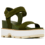 Sorel Joanie IV Y Strap Wedge Sandals - Womens, Utility Green/Honey White, 6.5, 2076831-355-6.5