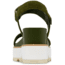 Sorel Joanie IV Y Strap Wedge Sandals - Womens, Utility Green/Honey White, 6.5, 2076831-355-6.5