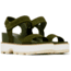 Sorel Joanie IV Y Strap Wedge Sandals - Womens, Utility Green/Honey White, 6.5, 2076831-355-6.5