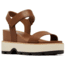 Sorel Joanie IV Y Strap Wedge Sandals - Womens, Velvet Tan/Blackened Brown, 5, 2076831-242-5