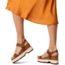 Sorel Joanie IV Y Strap Wedge Sandals - Womens, Velvet Tan/Blackened Brown, 5, 2076831-242-5