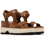 Sorel Joanie IV Y Strap Wedge Sandals - Womens, Velvet Tan/Blackened Brown, 5, 2076831-242-5