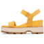 Sorel Joanie IV Y Strap Wedge Sandals - Womens, Yellow Ray/Honey White, 10, 2076831-765-10