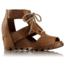 Sorel Joanie Lace Wedge Sandal, Womens, Camel Brown, 8 US, 1775931224-8