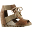 Sorel Joanie Lace Wedge Sandal - Women's-Curry/British Tan-Medium-7