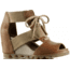 Joanie Lace Wedge Sandal - Womens-Curry/British Tan-Medium-9.5
