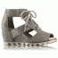 Sorel Joanie Lace Wedge Sandal, Womens, Kettle, 10.5 US, 1777121005-10.5