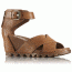 Sorel Joanie Sandal II Leather, Women's, Camel Brown, 9 US, 1775841224-9