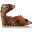 Sorel Joanie Sandal II Leather, Womens, Camel Brown, 9 US, 1775841224-9
