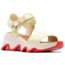 Sorel Kinetic Impact Y-Strap High Sandal - Womens, Honey White/Luminous Lime, 9, 2030461-292-9