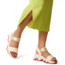 Sorel Kinetic Impact Y-Strap High Sandal - Womens, Honey White/Luminous Lime, 9, 2030461-292-9