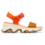 Sorel Kinetic Impact Y-Strap High Sandal - Womens, Optimized Orange/Honey White, 11, 2030461-862-11