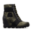 Sorel Lexie Wedge Boot - Womens, camo-Hiker Green, 10.5, 1821261371-10.5