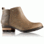 Sorel Lolla Casual Bootie - Women's-Pebble/Silver Sage-Medium-7.5