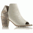 Sorel Nadia Bootie Leather Casual Boot, Women's, Sea Salt/Snakeprint, 12 US, 1787271125-12