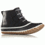Sorel Out 'N About Leather Casual Boot - Women's-Black-Medium-12