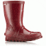 Sorel Rain Boot Gloss, Youth, Red Dahlia/Candy Apple, 2 US, 1797961660-2