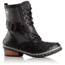 Sorel Slimboot Lace Casual Boot - Women's-Black/Dark Grey-Medium-6