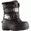 Sorel Childrens Snow Commander Winter Boot, Black, Charcoal, 8, 1638111010-8