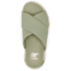 Sorel VIIbe Crisscross Slide - Womens, Safari/Honey White, 9, 2076811-348-9