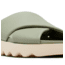 Sorel VIIbe Crisscross Slide - Womens, Safari/Honey White, 9, 2076811-348-9