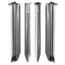 SPATZ Steel Halfround PAK-12 Pegs, Grey, 2899630011111