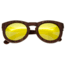 Spectrum Aikau Wood Sunglasses, Cherry Frame, Gold Lens, One Size, SSGS124GD