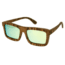Spectrum Sunglasses Burrow S118GY Sunglasses, Brown Frame, Green Lens SSGS118GY