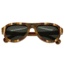 Spectrum Fanning Wood Sunglasses, Multi Frame, Black Lens, One Size, SSGS114BK