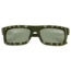Spectrum Sunglasses Garcia S120SR Sunglasses, Green Zebra Frame, Silver Lens SSGS120SR