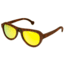Spectrum Stroud Wood Sunglasses, Orange Frame, Black Lens, Orange/Gold, One Size, SSGS110GD