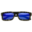 Spectrum Sunglasses Ward S117bl Sunglasses, Black Stripe Frame, Blue Lens SSGS117BL