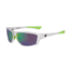 Spiderwire SPW008 Sunglasses, Crystal Clear Frame, Green Mirror (Copper Base) Lens 1479120