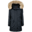 Snorkel Parka Real Fur New Flight Satin - Womens -Total Eclipse-Small