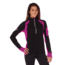 SportHill XC 3SP Zip Top - Women's-Black/Intense Pink-X-Small