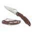 Spyderco Byrd Cara Cara2 Blue Frn Partially Serrated, Brown, BY03PSBN2