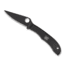 Spyderco HoneyBee SS Folding Pocket Knife 1.67in Blade Length, C137P Steel, Stainless Black, C137BKP