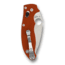 Spyderco Manix 2 Sprint Run Folding Knife, 3.4 in Blade, CPM REX 45 Tool Steel, Plain Edge, G10 Handle, Burnt Orange, C101GPBORE2