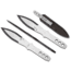 Spyderco SpyderThrowers Set of 3 Throwing Knives Plain Edge Fixed Blade Knives 10in, Black, Medium, TK01MD