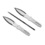 Spyderco SpyderThrowers Set of 3 Throwing Knives Plain Edge Fixed Blade Knives 9in, Black, Small, TK01SM