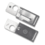 Spyderco Squarehead Lightweight FRN PlainEdge Dog Tag Folding Knife, Gray, C193PGY